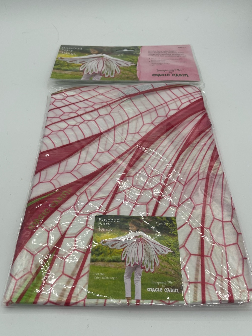 Magic Cabin Rosebud Fairy Wings Costume Cottagecore Dress-up Retired Line 2017